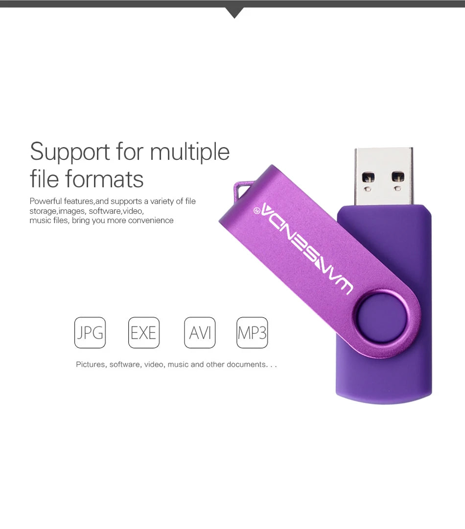 Clé USB 3.0 Métallique WANSENDA – 8Go à 256Go | Clé Pivotante Haute Vitesse & Durable 
🚚Livraison rapide gratuite et sécurisée FR FelizShop