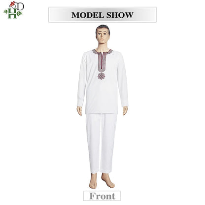 Dashiki Ensemble 3 Pièces pour Homme - Boubou, Pantalon & Veste Traditionnelle Africaine | Livraison Gratuite & Rapide - FelizShop