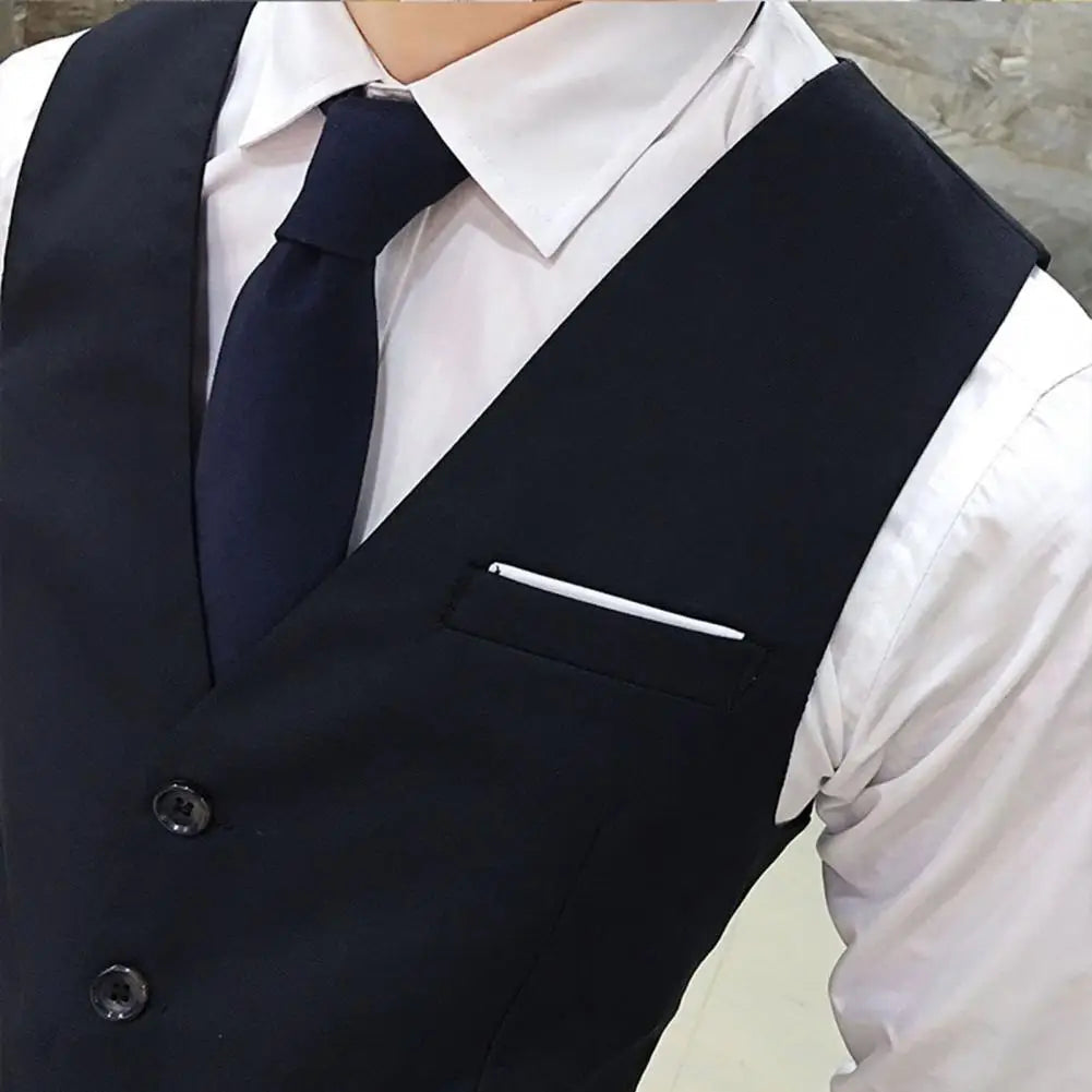 Gilet Homme Business – Slim Fit, Boutonnage Simple | Élégant, Confortable & Antifroissage🚚 Livraison rapide en 8 à 12 jours ouvrés depuis la France FelizShop