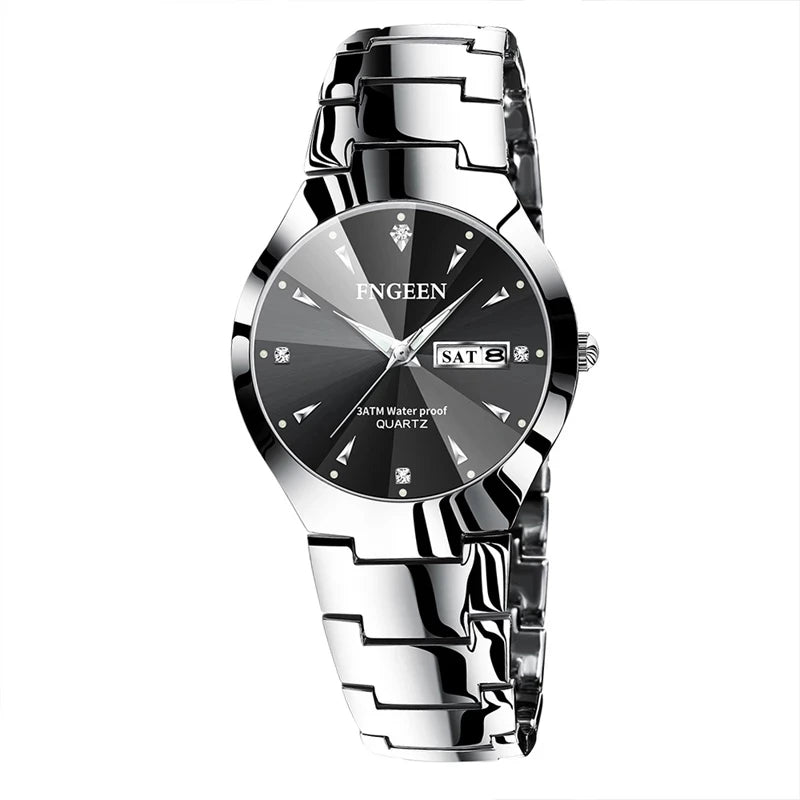 Montres Couple FNGEEN 2024 – Montre Homme & Femme de Luxe Acier Inoxydable FelizShop