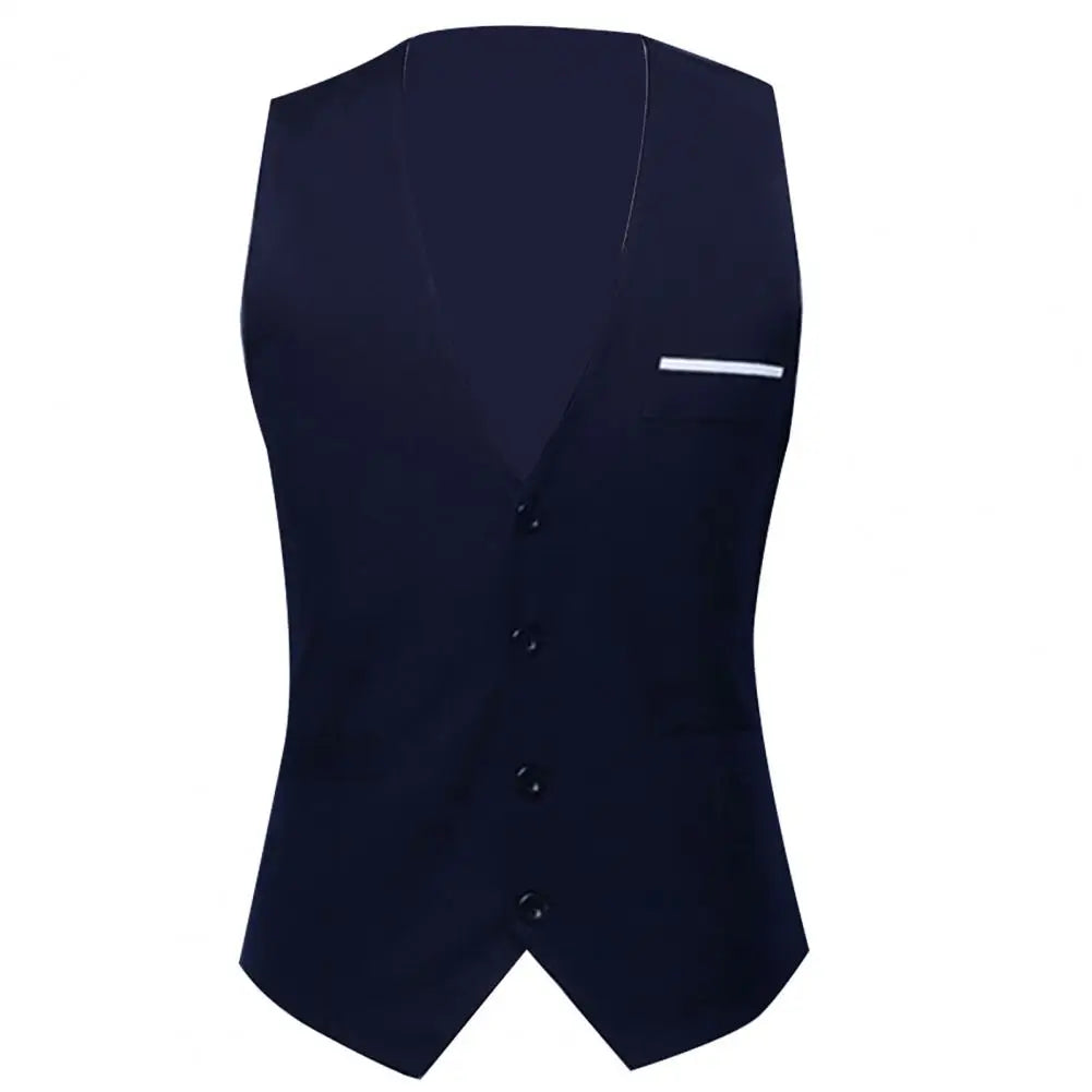 Gilet Homme Business – Slim Fit, Boutonnage Simple | Élégant, Confortable & Antifroissage🚚 Livraison rapide en 8 à 12 jours ouvrés depuis la France FelizShop