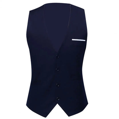 Gilet Homme Business – Slim Fit, Boutonnage Simple | Élégant, Confortable & Antifroissage🚚 Livraison rapide en 8 à 12 jours ouvrés depuis la France FelizShop