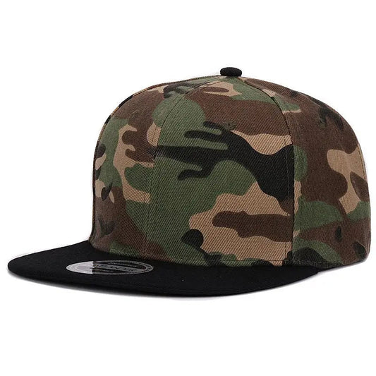 Casquette HATLANDER camouflage snapback en polyester – Casquette plate de baseball camouflage sans broderie – Casquette homme et femme🚚 Livraison rapide FelizShop