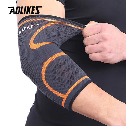 AOLIKES — Coudière respirante (1 pièce) — Protection pour basketball, football, volley-ball — Support élastique de coude, sécurité sportive🚚 Livraison rapide en 8 à 12 jours ouvrés depuis la France FelizShop