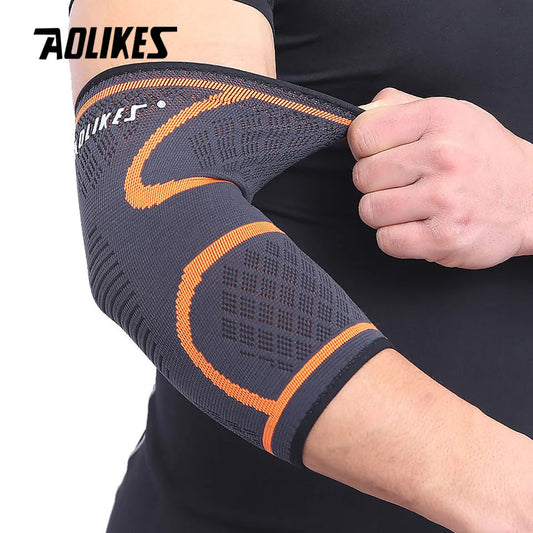 AOLIKES — Coudière respirante (1 pièce) — Protection pour basketball, football, volley-ball — Support élastique de coude, sécurité sportive🚚 Livraison rapide en 8 à 12 jours ouvrés depuis la France FelizShop