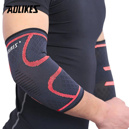 AOLIKES — Coudière respirante (1 pièce) — Protection pour basketball, football, volley-ball — Support élastique de coude, sécurité sportive🚚 Livraison rapide en 8 à 12 jours ouvrés depuis la France FelizShop