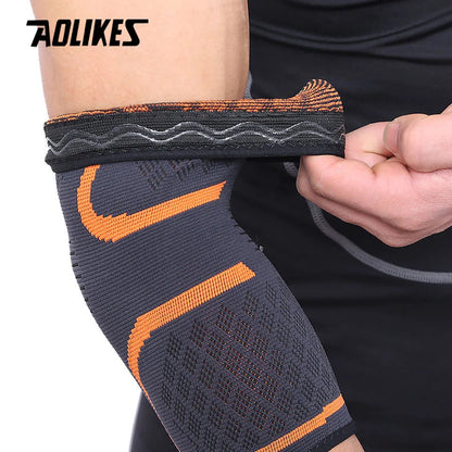 AOLIKES — Coudière respirante (1 pièce) — Protection pour basketball, football, volley-ball — Support élastique de coude, sécurité sportive🚚 Livraison rapide en 8 à 12 jours ouvrés depuis la France FelizShop