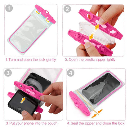 Pochette étanche pour téléphone – Sac de plongée, natation, sports nautiques, plage, ski – Étui sec pour téléphone jusqu’à 6 pouces 🚚 Livraison rapide en 8 à 12 jours ouvrés depuis la France FelizShop