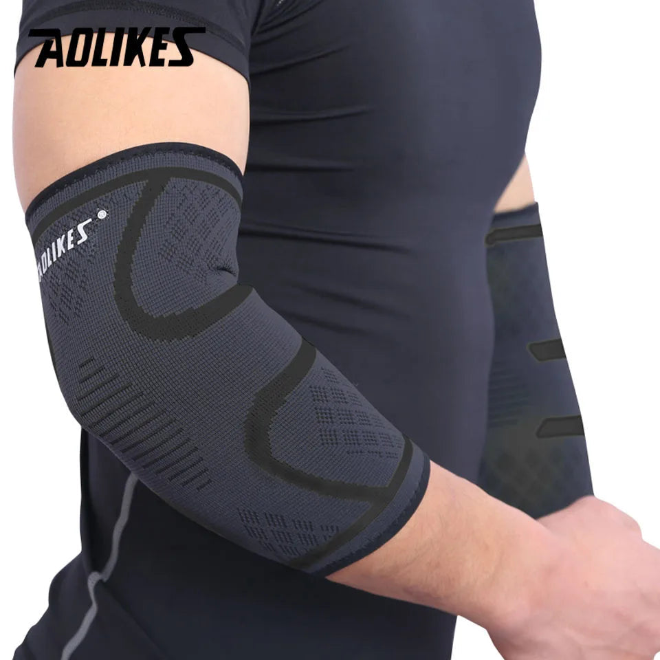 AOLIKES — Coudière respirante (1 pièce) — Protection pour basketball, football, volley-ball — Support élastique de coude, sécurité sportive🚚 Livraison rapide en 8 à 12 jours ouvrés depuis la France FelizShop