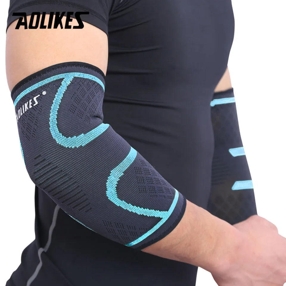 AOLIKES — Coudière respirante (1 pièce) — Protection pour basketball, football, volley-ball — Support élastique de coude, sécurité sportive🚚 Livraison rapide en 8 à 12 jours ouvrés depuis la France FelizShop