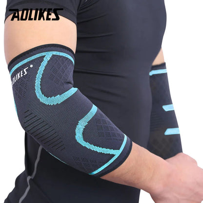 AOLIKES — Coudière respirante (1 pièce) — Protection pour basketball, football, volley-ball — Support élastique de coude, sécurité sportive🚚 Livraison rapide en 8 à 12 jours ouvrés depuis la France FelizShop