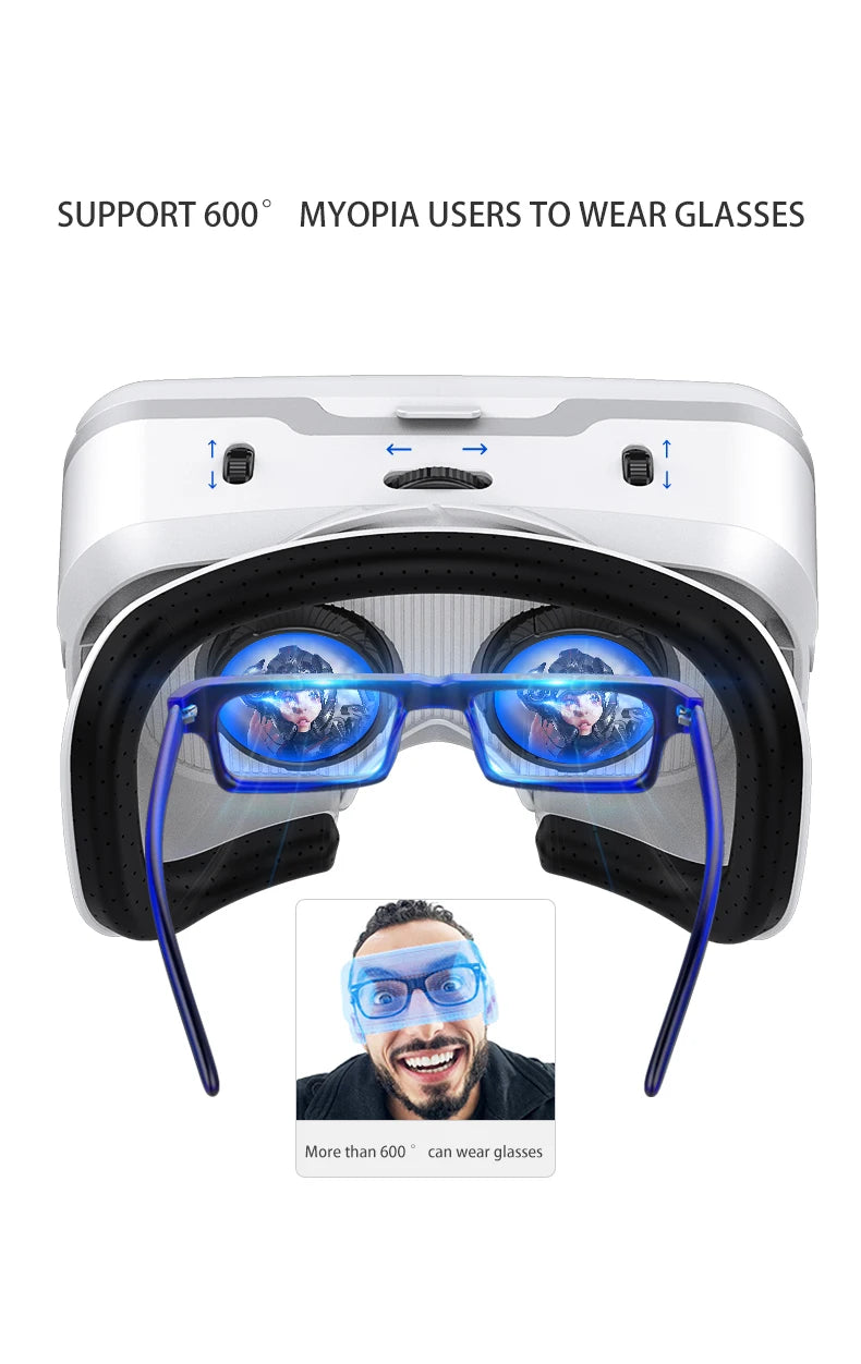 Casque VR Shinecon 10.0 – Lunettes de réalité virtuelle 3D pour smartphone. Vision binoculaire immersive, compatible jeux vidéo, films et applications VR.🚚Livraison gratuite rapide et sécurisé FR FelizShop