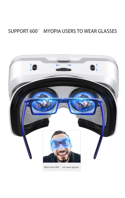 Casque VR Shinecon 10.0 – Lunettes de réalité virtuelle 3D pour smartphone. Vision binoculaire immersive, compatible jeux vidéo, films et applications VR.🚚Livraison gratuite rapide et sécurisé FR FelizShop