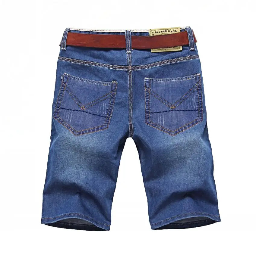 Short en Jean Homme Bleu Été – Coupe Droite, Taille 40 – Denim Coton Léger & Confortable FelizShop