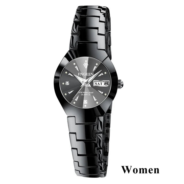 Montres Couple FNGEEN 2024 – Montre Homme & Femme de Luxe Acier Inoxydable FelizShop