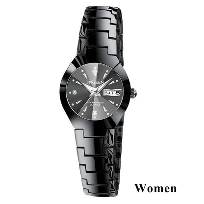 Montres Couple FNGEEN 2024 – Montre Homme & Femme de Luxe Acier Inoxydable FelizShop