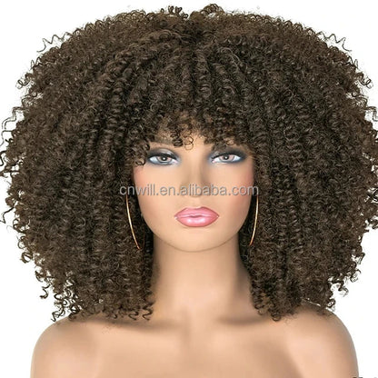 20colors in Stock Afro Kinky Curly Wig Heat Resistant Short Kinky Curly Wigs Synthetic Hair Wig
🚚Livraison gratuite rapide et sécurisé FR FelizShop
