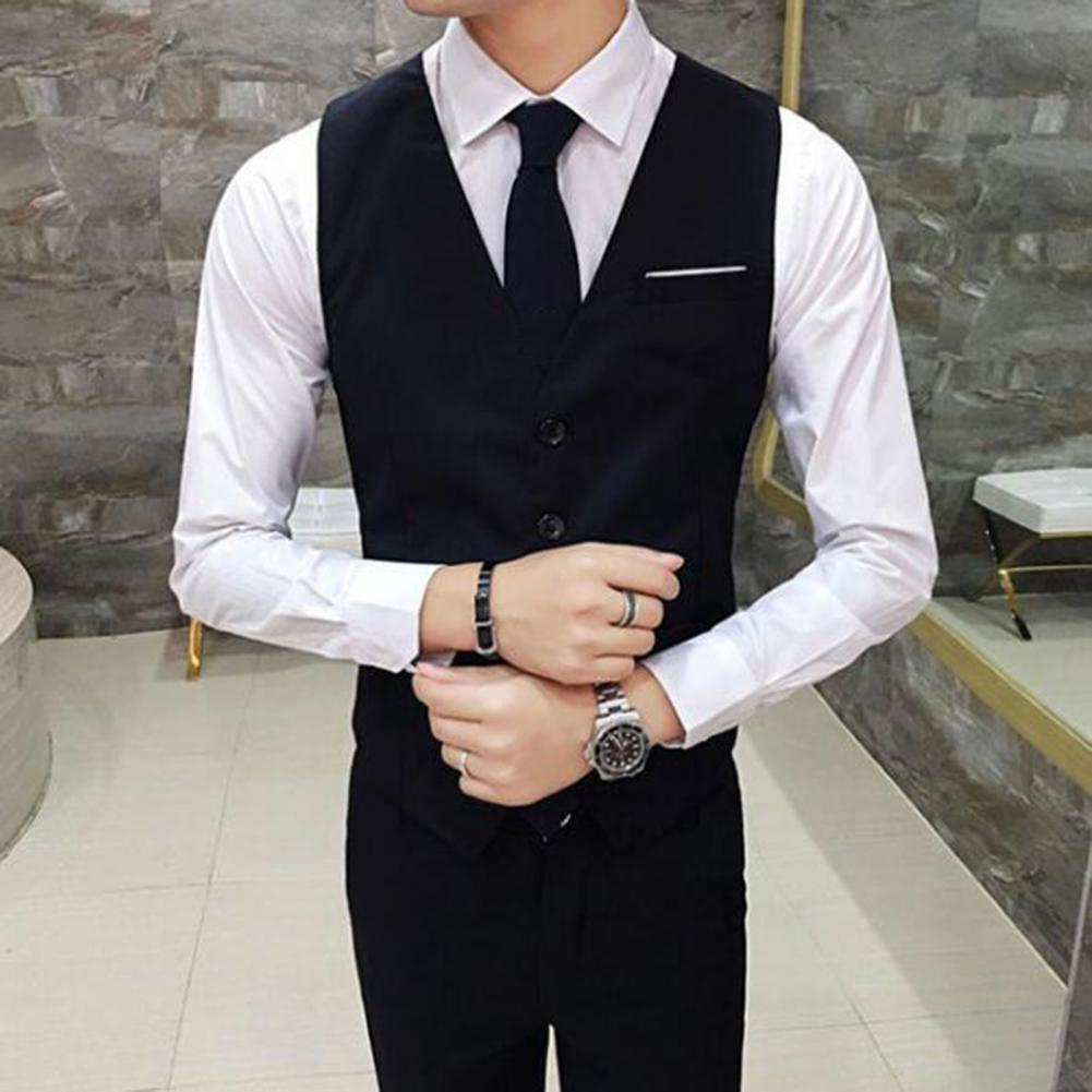 Gilet Homme Business – Slim Fit, Boutonnage Simple | Élégant, Confortable & Antifroissage🚚 Livraison rapide en 8 à 12 jours ouvrés depuis la France FelizShop