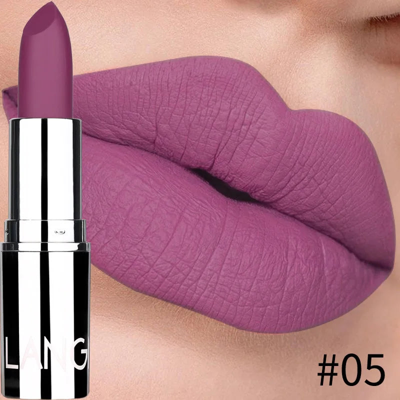 Rouge à Lèvres Mat Velours – Waterproof & Longue Tenue | 8 Couleurs Sexy, Non-Transfert & Hydratant🚚 Livraison rapide FelizShop