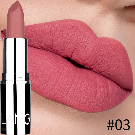 Rouge à Lèvres Mat Velours – Waterproof & Longue Tenue | 8 Couleurs Sexy, Non-Transfert & Hydratant🚚 Livraison rapide FelizShop