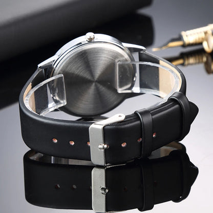 Montre Femme Élégante – Style Minimaliste & Bracelet Cuir – Mouvement Quartz🚚 Livraison rapide en 8 à 12 jours ouvrés depuis la France FelizShop