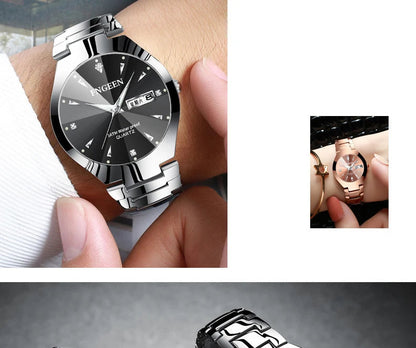 Montres Couple FNGEEN 2024 – Montre Homme & Femme de Luxe Acier Inoxydable FelizShop
