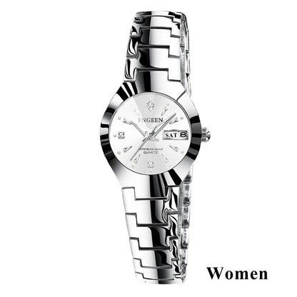 Montres Couple FNGEEN 2024 – Montre Homme & Femme de Luxe Acier Inoxydable FelizShop