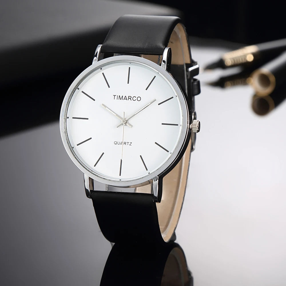 Montre Femme Élégante – Style Minimaliste & Bracelet Cuir – Mouvement Quartz🚚 Livraison rapide en 8 à 12 jours ouvrés depuis la France FelizShop