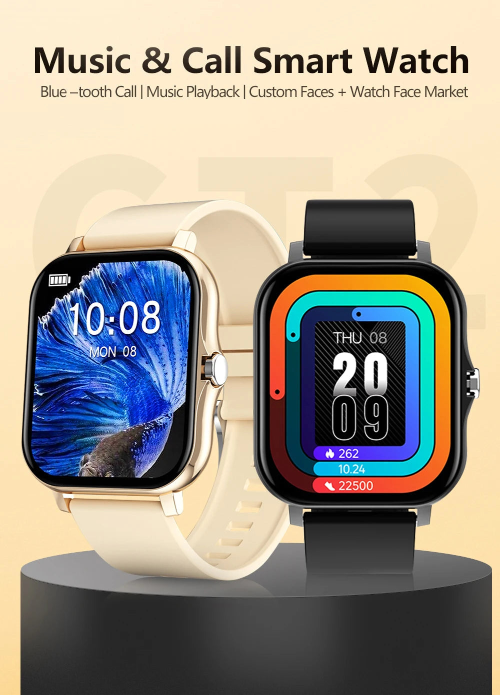 Montre connectée sport 1,83'' — Montre fitness, suivi santé, étanche, appels sans fil — Pour hommes et femmes — Compatible iOS, Xiaomi (2025)🚚 Livraison rapide en 8 à 12 jours ouvrés depuis la France FelizShop