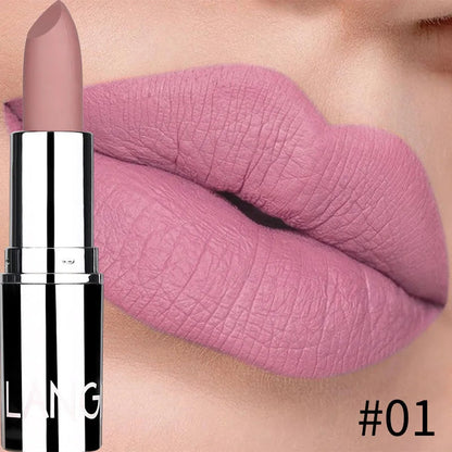 Rouge à Lèvres Mat Velours – Waterproof & Longue Tenue | 8 Couleurs Sexy, Non-Transfert & Hydratant🚚 Livraison rapide FelizShop