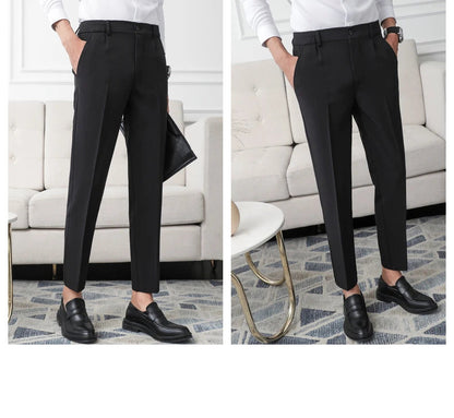 Pantalon de Costume Homme Slim – Tissu Infroissable, Coupe Droite Élégante🚚 Livraison rapide en 8 à 12 jours ouvrés depuis la France FelizShop