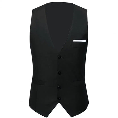 Gilet Homme Business – Slim Fit, Boutonnage Simple | Élégant, Confortable & Antifroissage🚚 Livraison rapide en 8 à 12 jours ouvrés depuis la France FelizShop