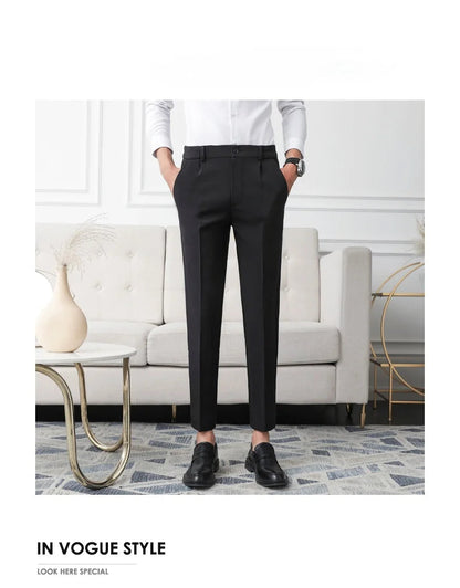 Pantalon de Costume Homme Slim – Tissu Infroissable, Coupe Droite Élégante🚚 Livraison rapide en 8 à 12 jours ouvrés depuis la France FelizShop