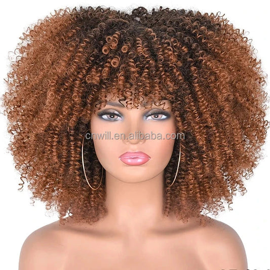 20colors in Stock Afro Kinky Curly Wig Heat Resistant Short Kinky Curly Wigs Synthetic Hair Wig
🚚Livraison gratuite rapide et sécurisé FR FelizShop
