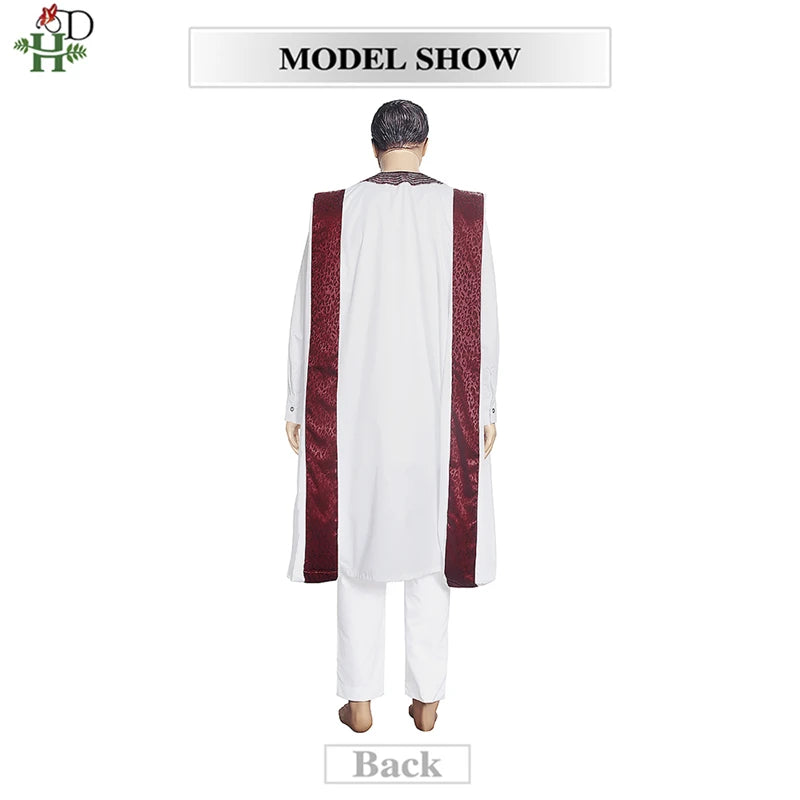 Dashiki Ensemble 3 Pièces pour Homme - Boubou, Pantalon & Veste Traditionnelle Africaine | Livraison Gratuite & Rapide - FelizShop