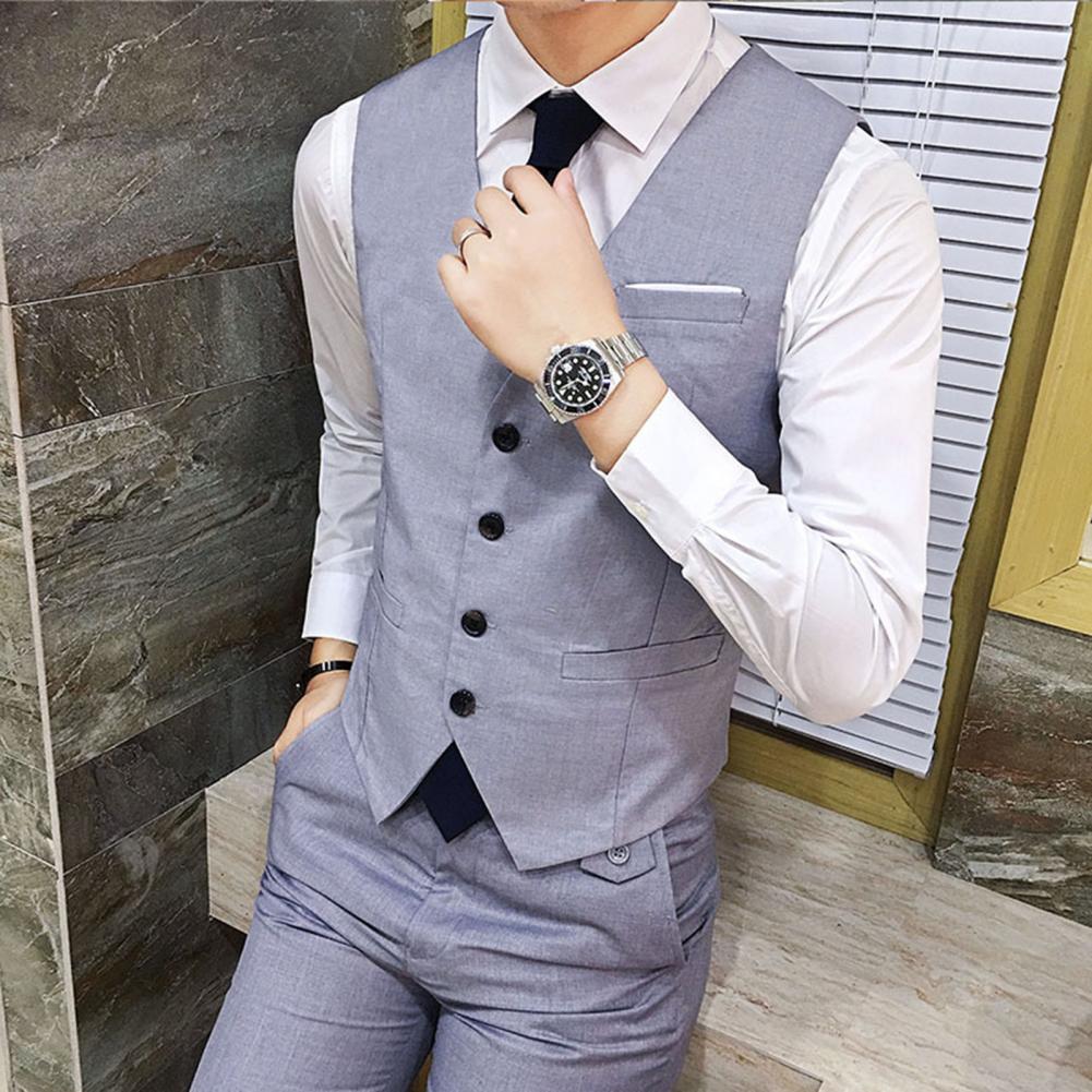 Gilet Homme Business – Slim Fit, Boutonnage Simple | Élégant, Confortable & Antifroissage🚚 Livraison rapide en 8 à 12 jours ouvrés depuis la France FelizShop