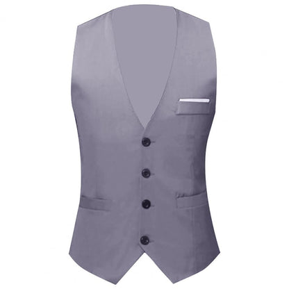 Gilet Homme Business – Slim Fit, Boutonnage Simple | Élégant, Confortable & Antifroissage🚚 Livraison rapide en 8 à 12 jours ouvrés depuis la France FelizShop