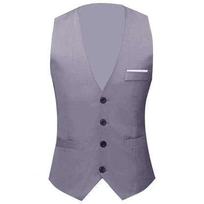 Gilet Homme Business – Slim Fit, Boutonnage Simple | Élégant, Confortable & Antifroissage🚚 Livraison rapide en 8 à 12 jours ouvrés depuis la France FelizShop