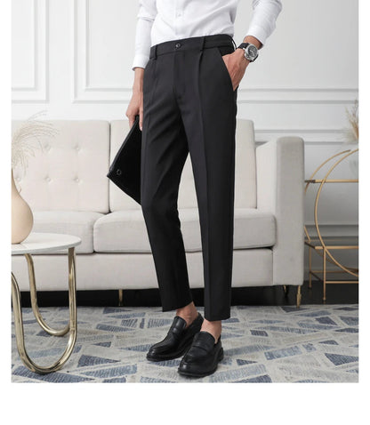Pantalon de Costume Homme Slim – Tissu Infroissable, Coupe Droite Élégante🚚 Livraison rapide en 8 à 12 jours ouvrés depuis la France FelizShop