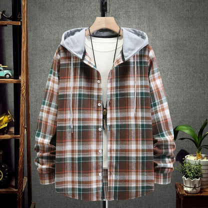 Chemise à Carreaux à Capuche pour Homme – Style Décontracté & Urbain – Manches Longues🚚 Livraison rapide en 8 à 12 jours ouvrés depuis la France FelizShop