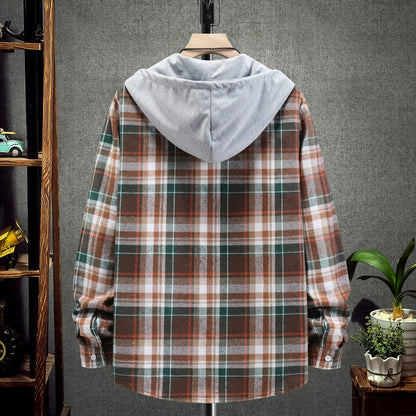 Chemise à Carreaux à Capuche pour Homme – Style Décontracté & Urbain – Manches Longues🚚 Livraison rapide en 8 à 12 jours ouvrés depuis la France FelizShop