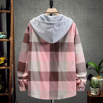 Chemise à Carreaux à Capuche pour Homme – Style Décontracté & Urbain – Manches Longues🚚 Livraison rapide en 8 à 12 jours ouvrés depuis la France FelizShop