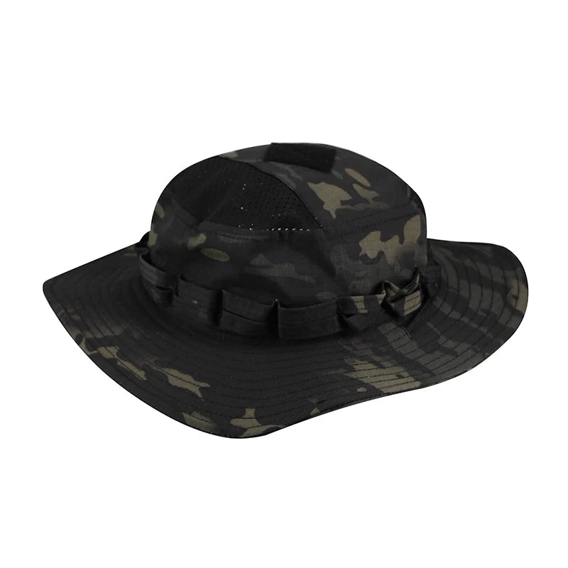 Nouvelle casquette 2025 camouflage tactique – Casquette de type Bonnie à poche carrée – Chapeau bob multicam pour la pêche, la randonnée et les activités de plein air – Protection solaire🚚 Livraison rapide FelizShop