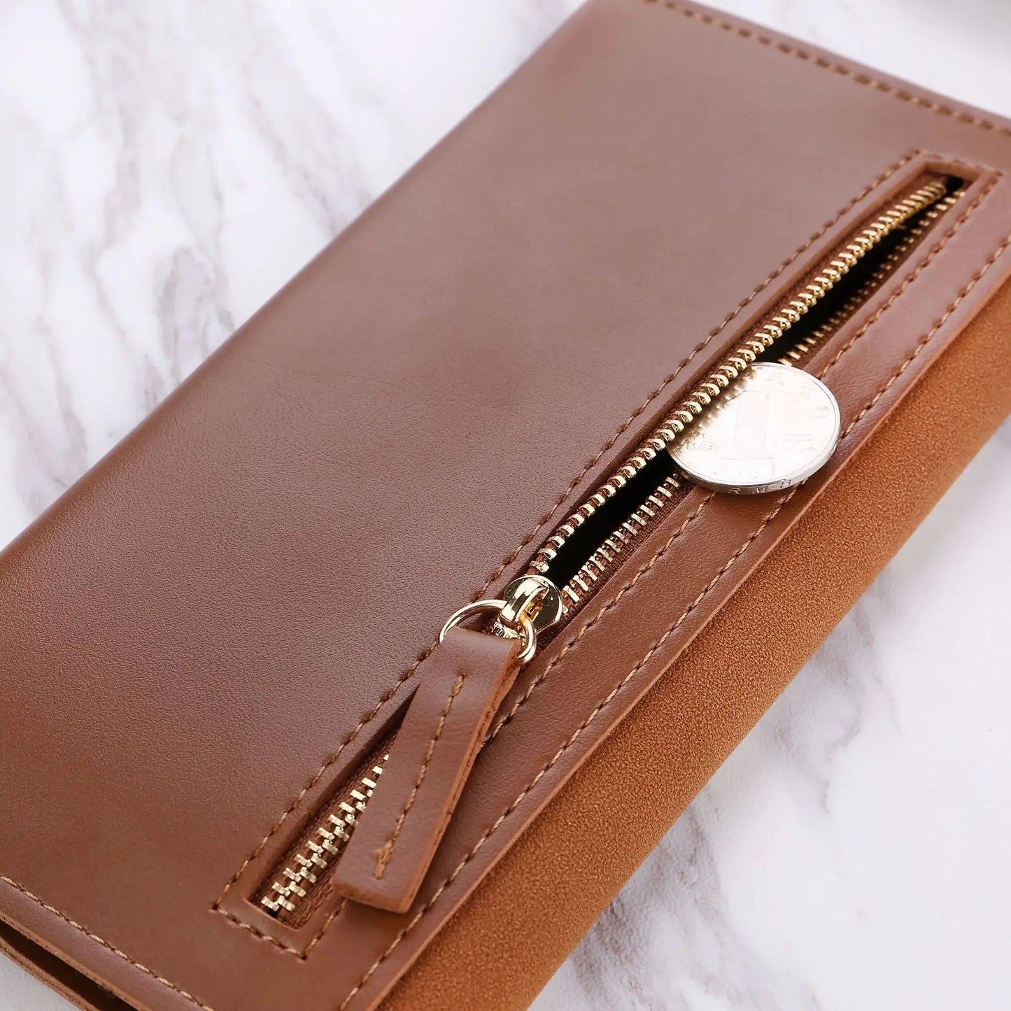 Portefeuille Femme Cuir 2023 – Pochette Enveloppe Chic, Porte-Monnaie & Cartes🚚Livraison rapide gratuite et sécurisée FelizShop