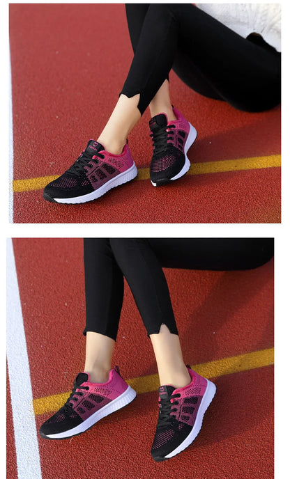 Baskets Femme 2024 – Sneakers à Semelle Épaisse, Chaussures de Sport Mode pour Printemps/Hiver, Idéales pour Courir ou au Quotidien 🚚 Livraison rapide en 8 à 12 jours ouvrés FelizShop