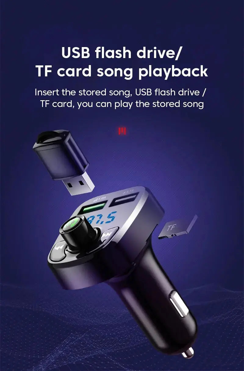 Transmetteur FM Bluetooth 5.0 avec Chargeur Voiture – LED, MP3, Appels Mains Libres & Double USB (QC3.0 + Type-C 🚚 Livraison rapide en 8 à 12 jours ouvrés depuis la France ou nos entrepôts européens 🇫🇷
✨ Suiv FelizShop