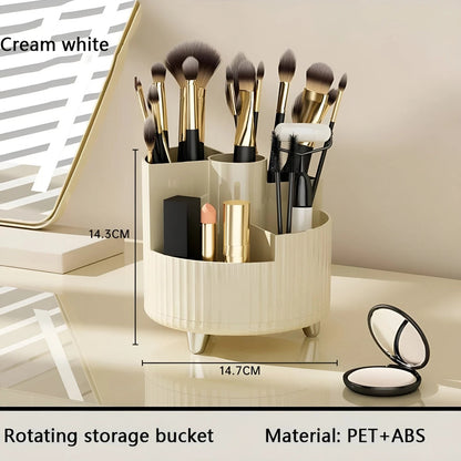 Organisateur de Maquillage Rotatif – Grande Capacité & Support Pinceaux – Rangement Élégant pour Coiffeuse🚚 Livraison rapide en 8 à 12 jours ouvrés depuis la France FelizShop