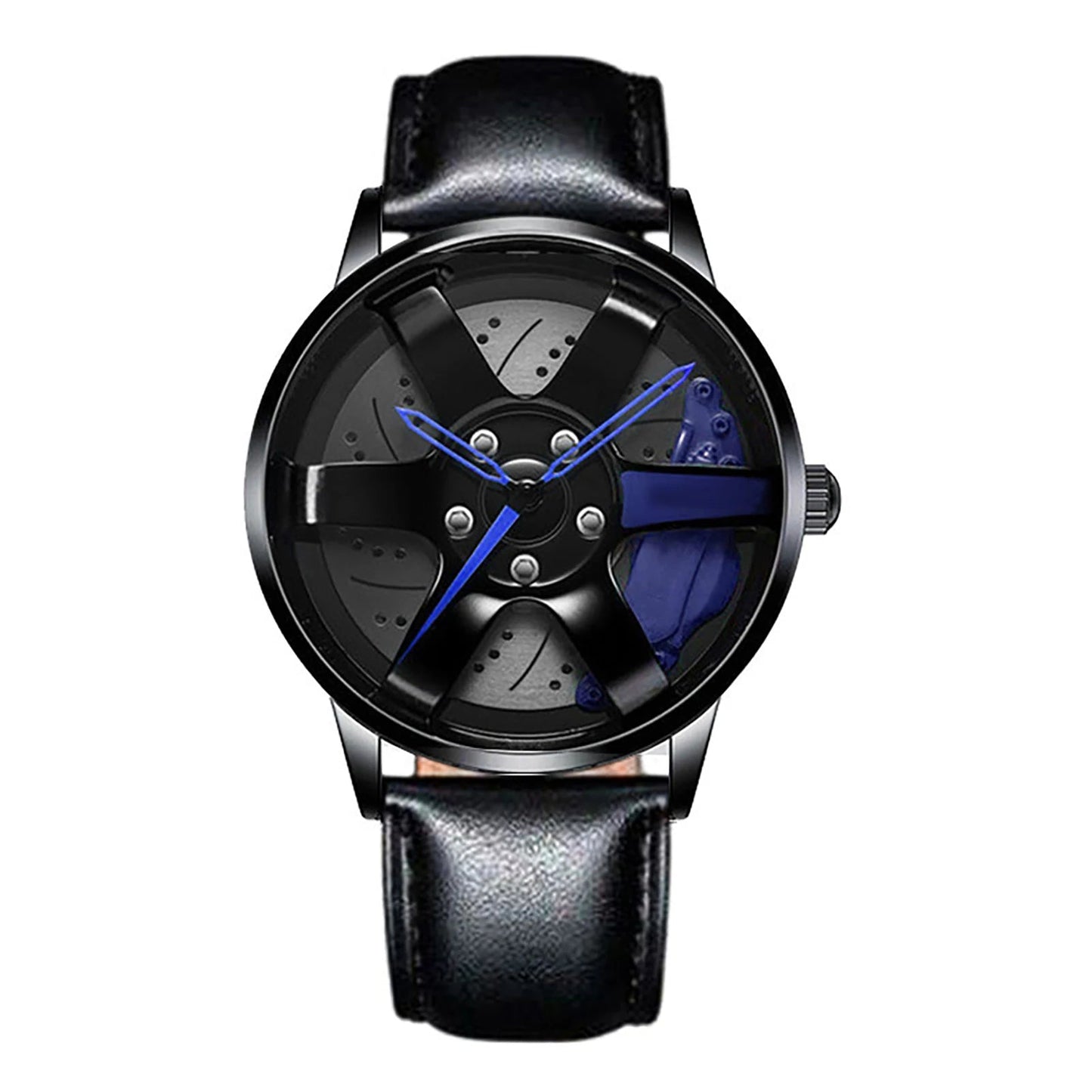 Montre Homme Sport Luxe – Quartz Acier Inoxydable Design Jante de Voiture FelizShop