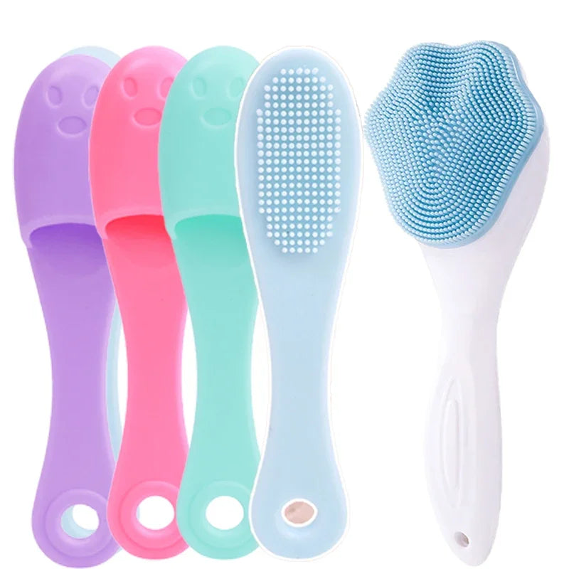 Soft Silicone Facial Cleansing Brush 2 in 1 Silicone Face Mask Brush & Face Scrubber For Exfoliating Massaging Remove Blackhead 🚚 Livraison rapide en 8 à 12 jours ouvrés depuis la France FelizShop