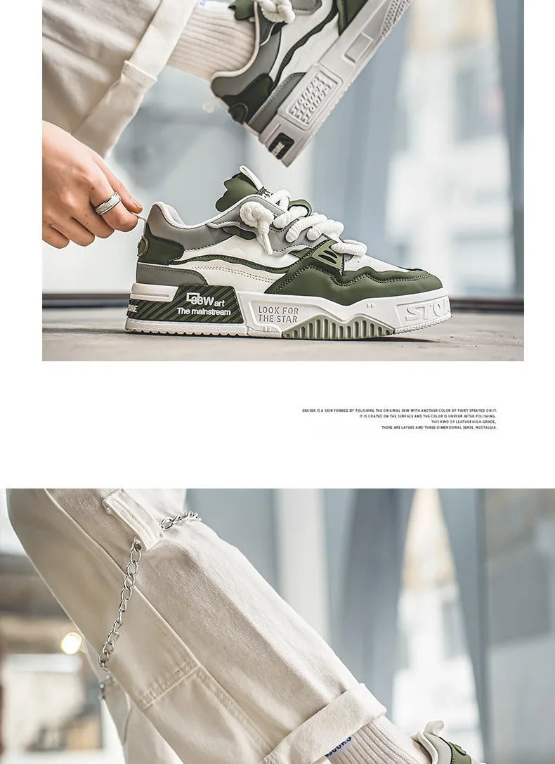 Baskets Chunky Homme 2025 – Sneakers Streetwear à Semelle Épaisse Antidérapante | Style Tendance Jeune & Urbain🚚 Livraison rapide en 8 à 12 jours ouvrés depuis la France FelizShop